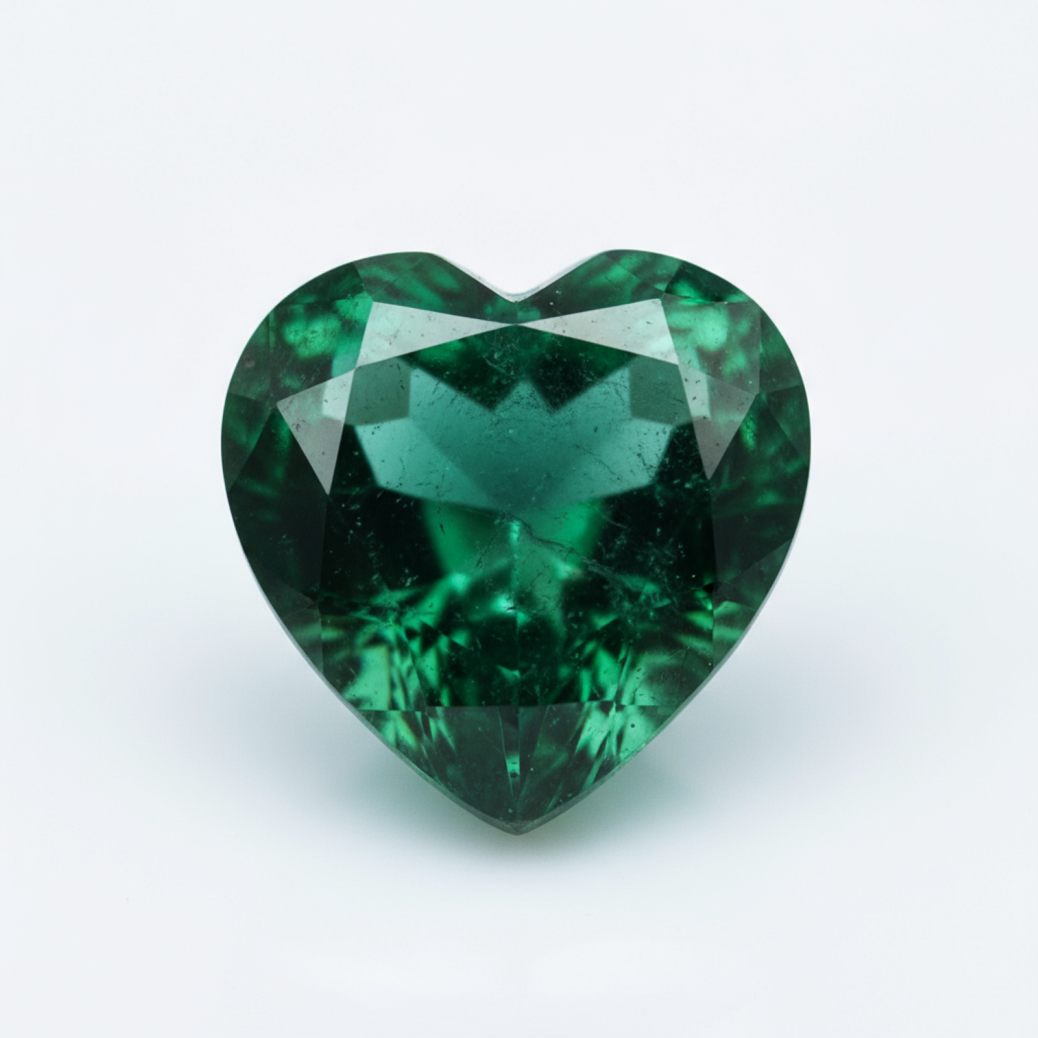 Emerald 1PC Chunky 16x16 MM Heart Faceted Green Pure Precious Loose Gems Второстепенное изображение товара