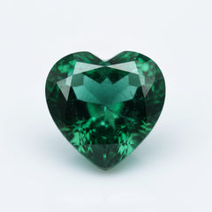Emerald 1PC Chunky 16x16 MM Heart Faceted Green Pure Precious Loose Gems