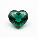 Emerald 10PC Tiny 3x3 MM Heart Faceted Green Fiery Precious Gems
