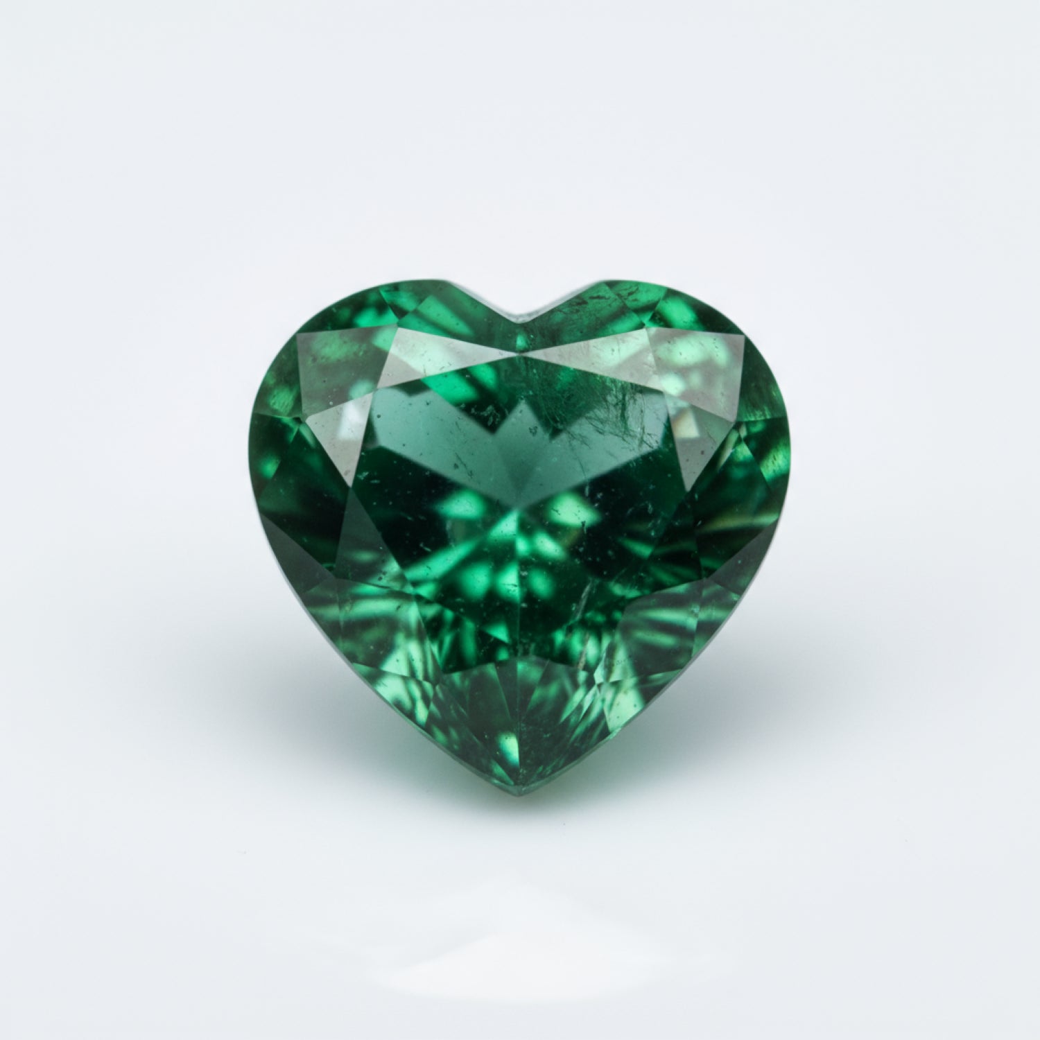 Emerald 10PC Tiny 4x4 MM Heart Faceted Green Brilliant Precious Loose Gems