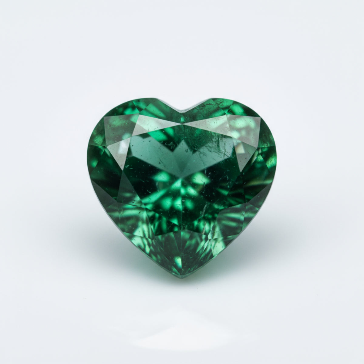 Emerald 10PC Tiny 4x4 MM Heart Faceted Green Brilliant Precious Loose Gems