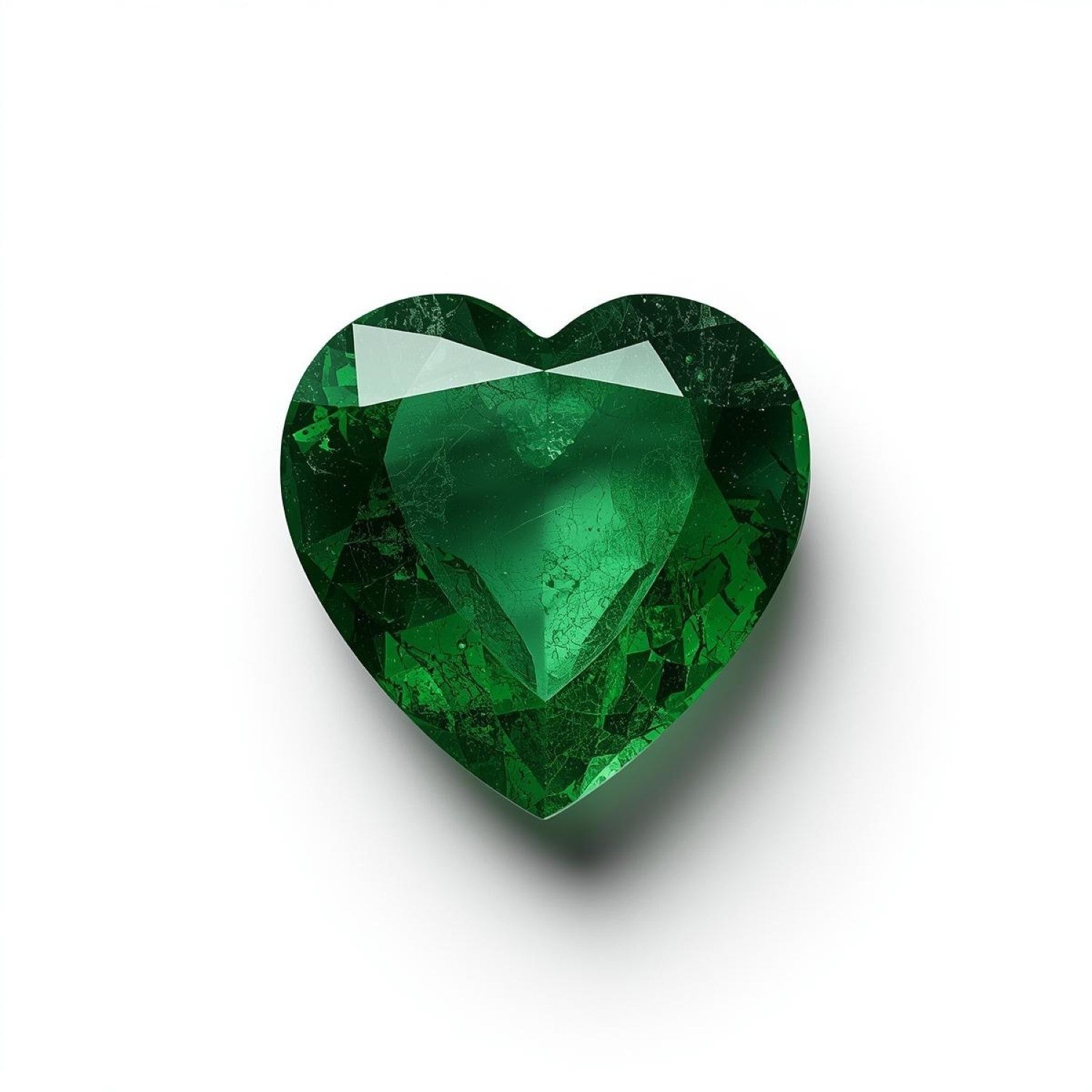 Emerald 1PC Tiny 5x5 MM Heart Faceted Green Sparkling Precious Loose Gemstone