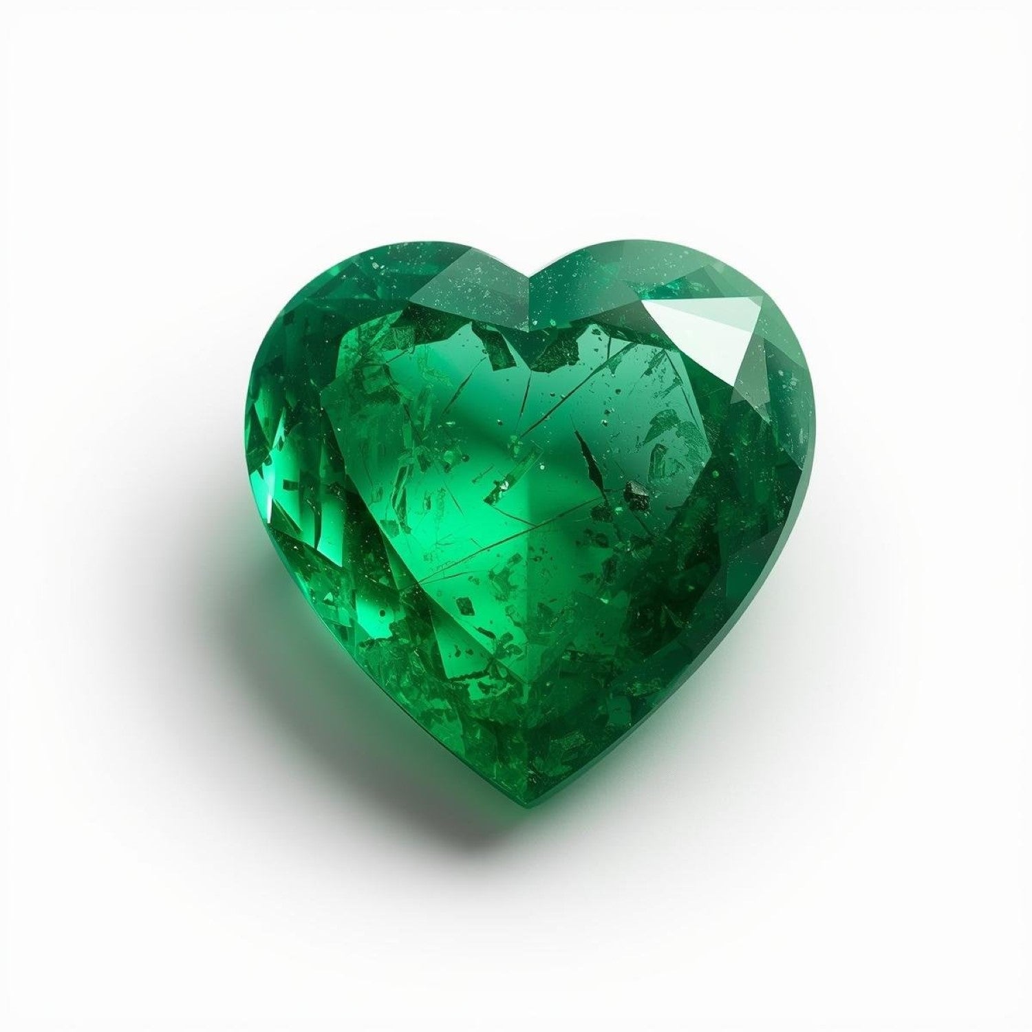 Emerald 1PC Tiny 5x5 MM Heart Faceted Green Sparkling Precious Loose Gemstone