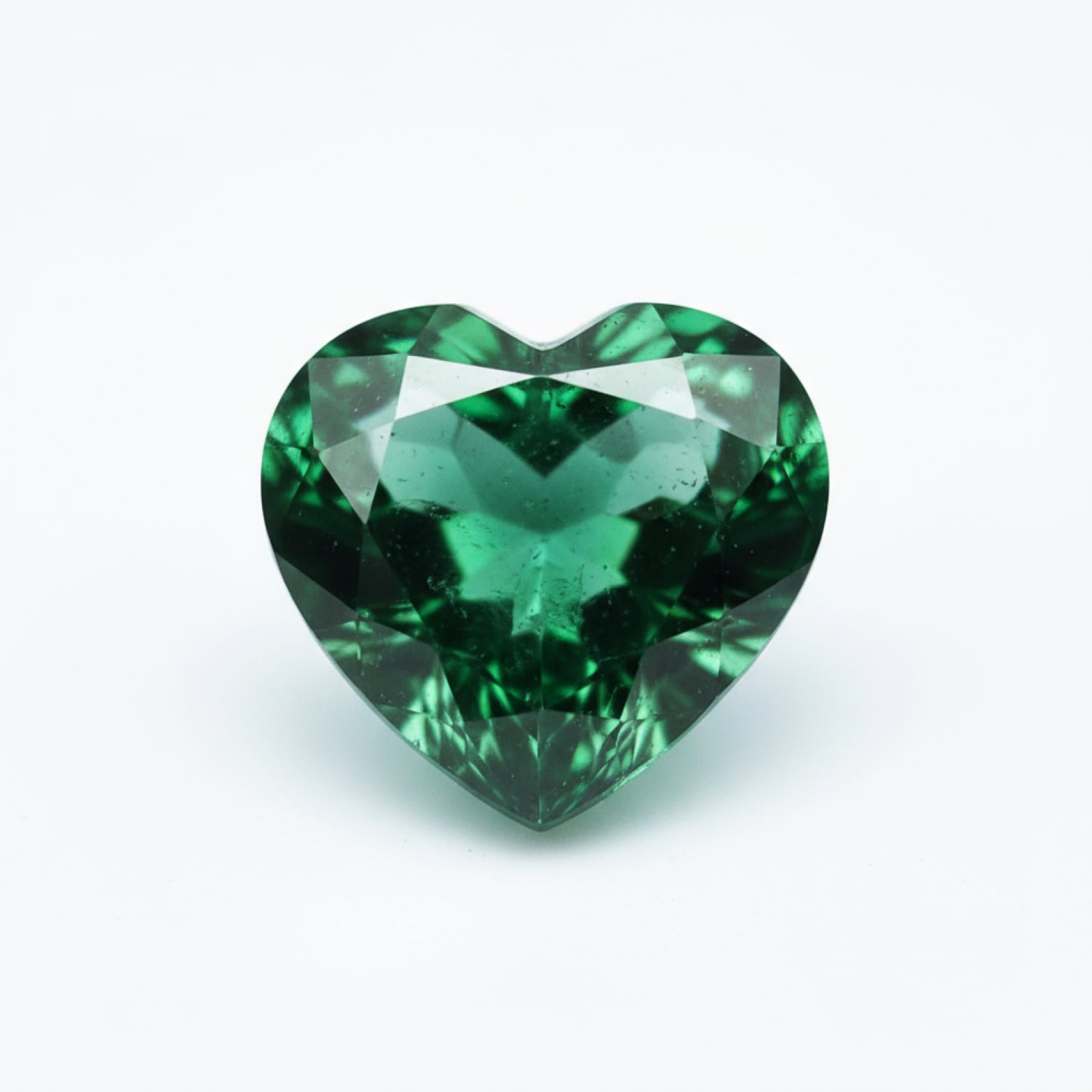 Emerald 1PC Tiny 6x6 MM Heart Faceted Green Polished Precious Loose Gemstones