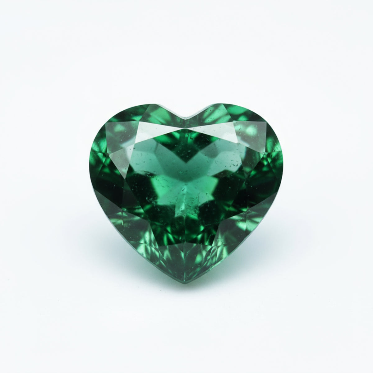 Emerald 1PC Tiny 6x6 MM Heart Faceted Green Polished Precious Loose Gemstones