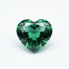Emerald 1PC Tiny 6x6 MM Heart Faceted Green Polished Precious Loose Gemstones
