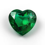 Emerald 1PC Tiny 6x6 MM Heart Faceted Green Polished Precious Loose Gemstones