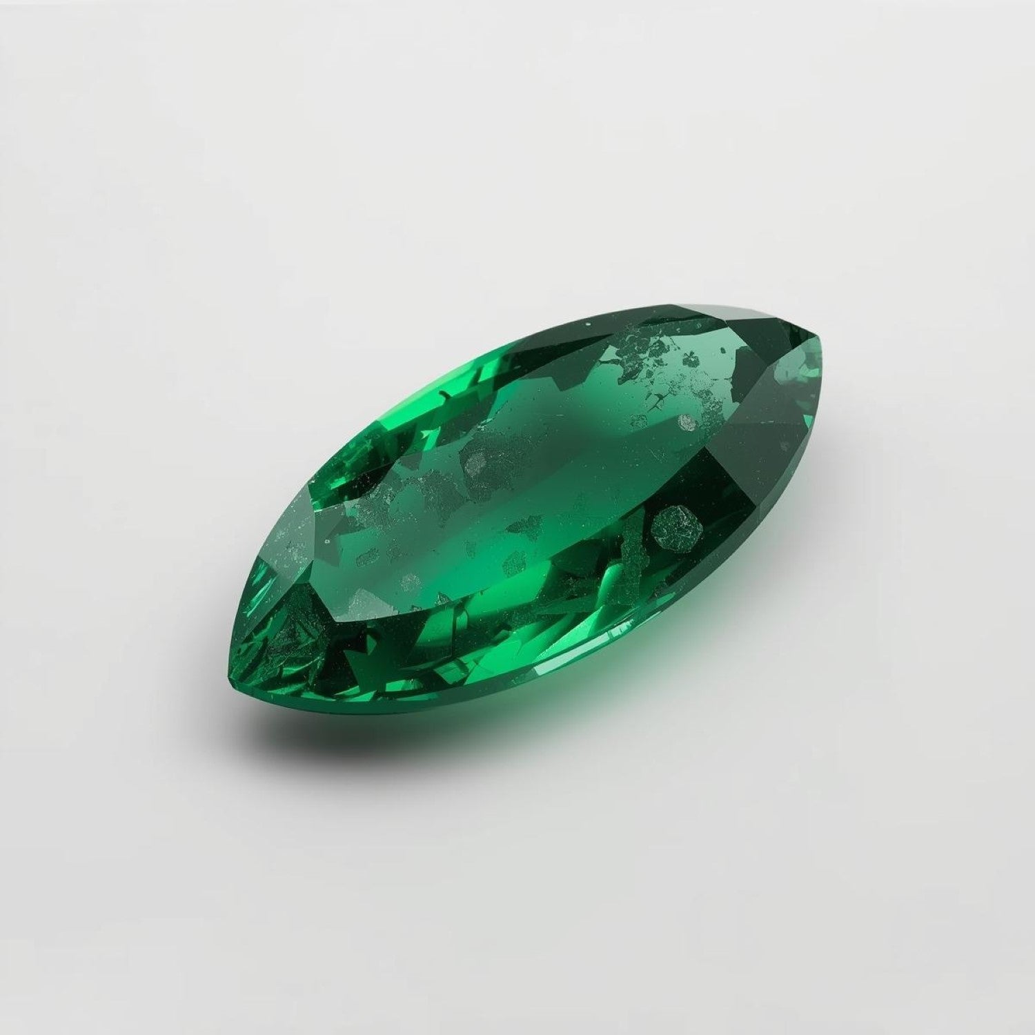 Emerald 10PC Tiny 2.5x5 MM Marquise Faceted Green Luster Precious Loose Gemstones Sekundär produktbild