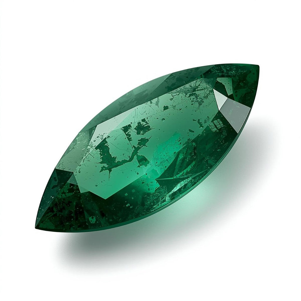 Emerald 1PC Tiny 4x8 MM Marquise Faceted Green Shine Precious Loose Gems