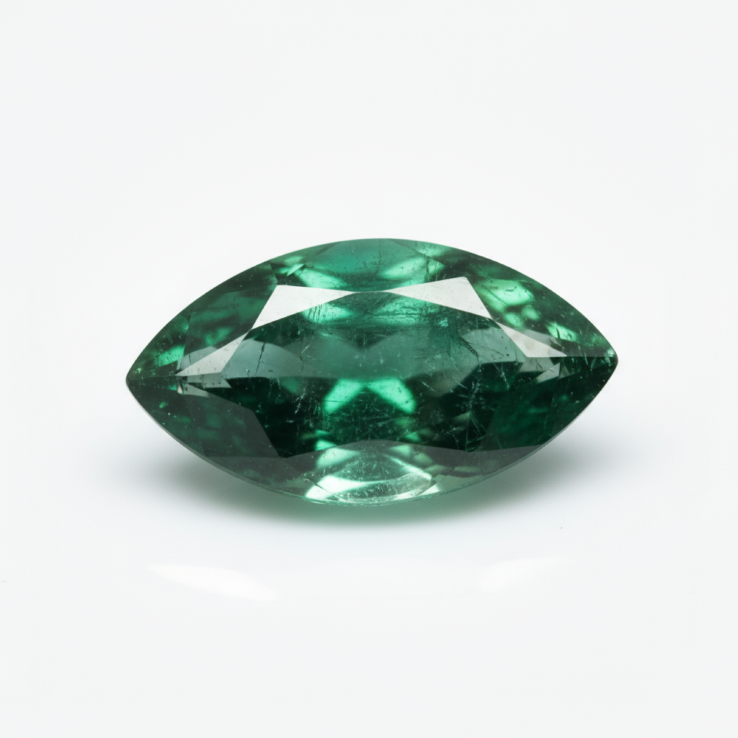 Emerald 1PC Large 8x16 MM Marquise Faceted Green Genuine Precious Loose Gems Secundaire afbeelding