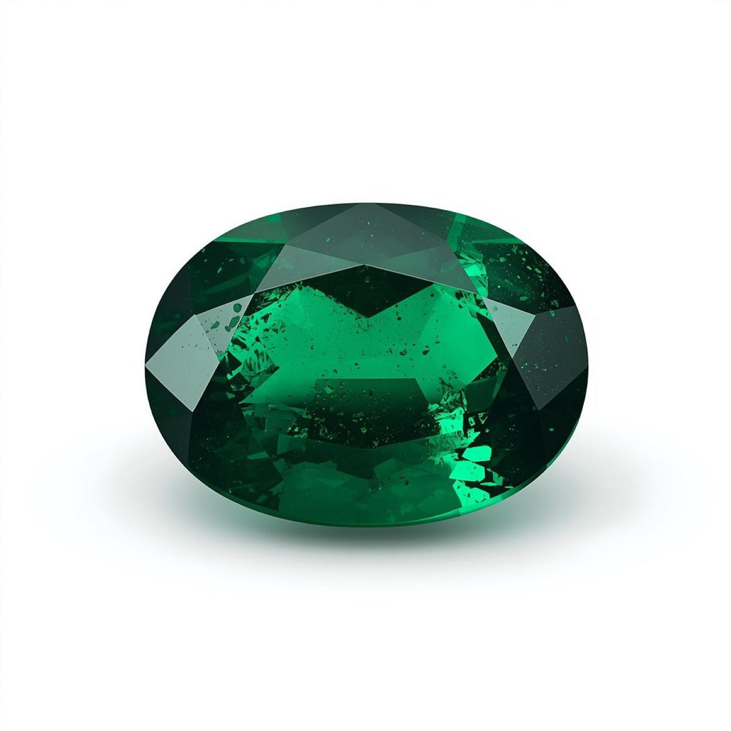 Emerald 1PC Chunky 13x18 MM Oval Faceted Green Genuine Precious Loose Gems