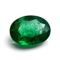 Emerald 1PC Small 6x9 MM Oval Faceted Green Sparkling Precious Gems