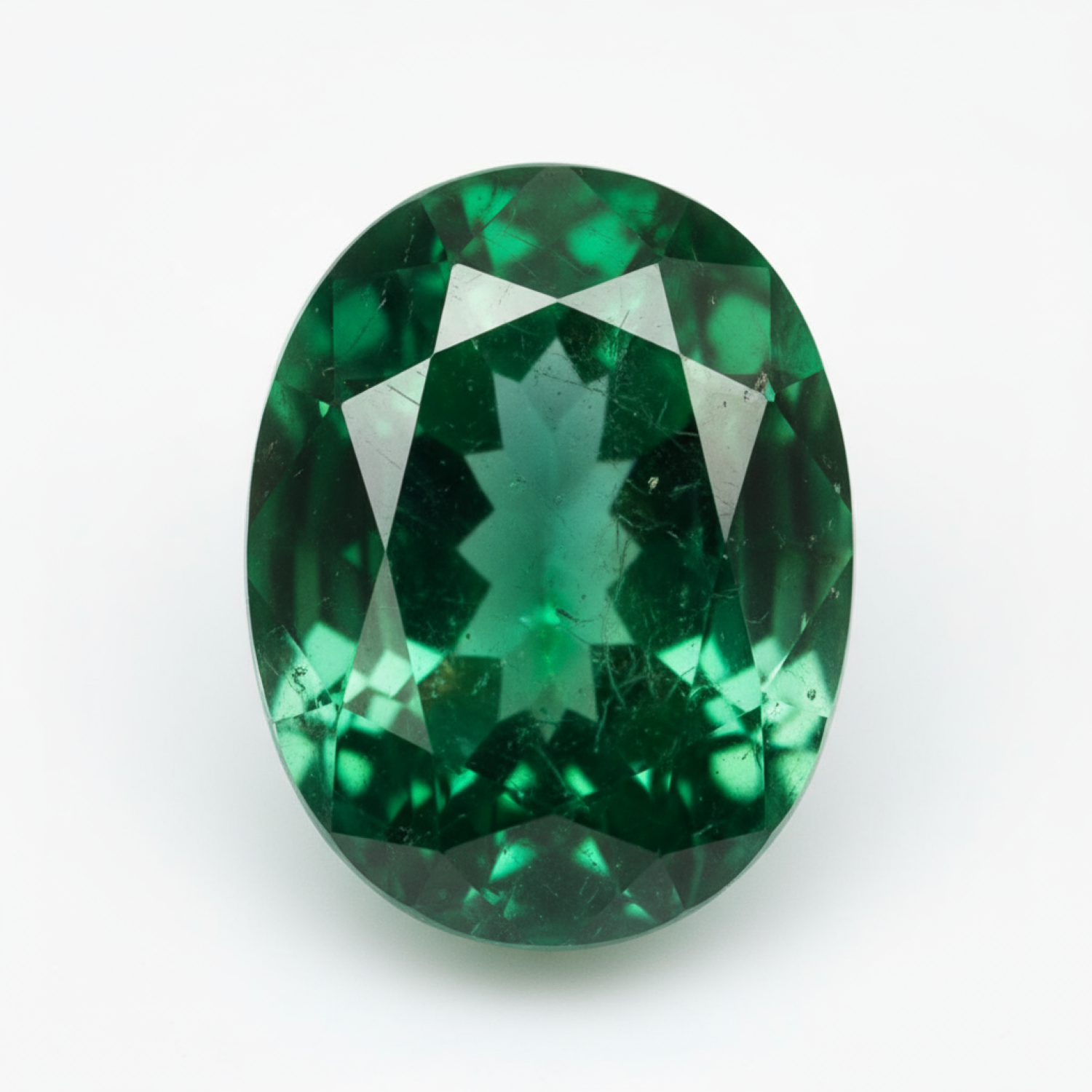 Emerald 1PC Medium 7x10 MM Oval Faceted Green Splendid Precious Loose Gemstone Imagen principal del producto