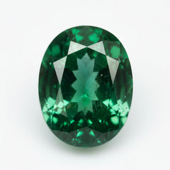 Emerald 1PC Medium 7x10 MM Oval Faceted Green Splendid Precious Loose Gemstone