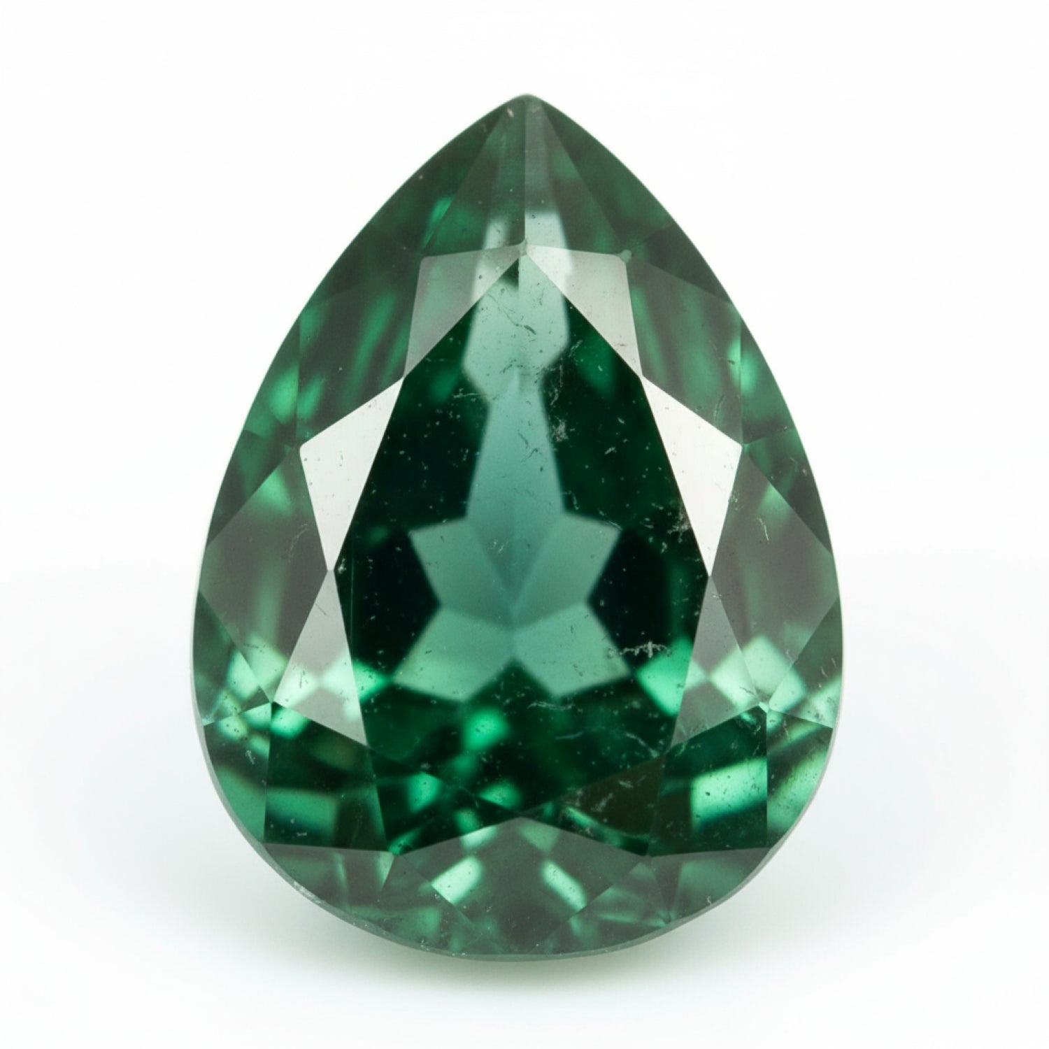 Emerald 1PC Large 10x12 MM Pear Faceted Green Splendid Precious Gems