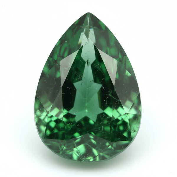 Emerald 1PC Chunky 12x16 MM Pear Faceted Green Lustrous Precious Loose Gemstone