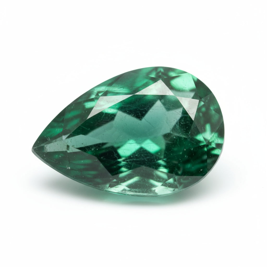 Emerald 1PC Tiny 3x5 MM Pear Faceted Green Fine Precious Loose Gemstone