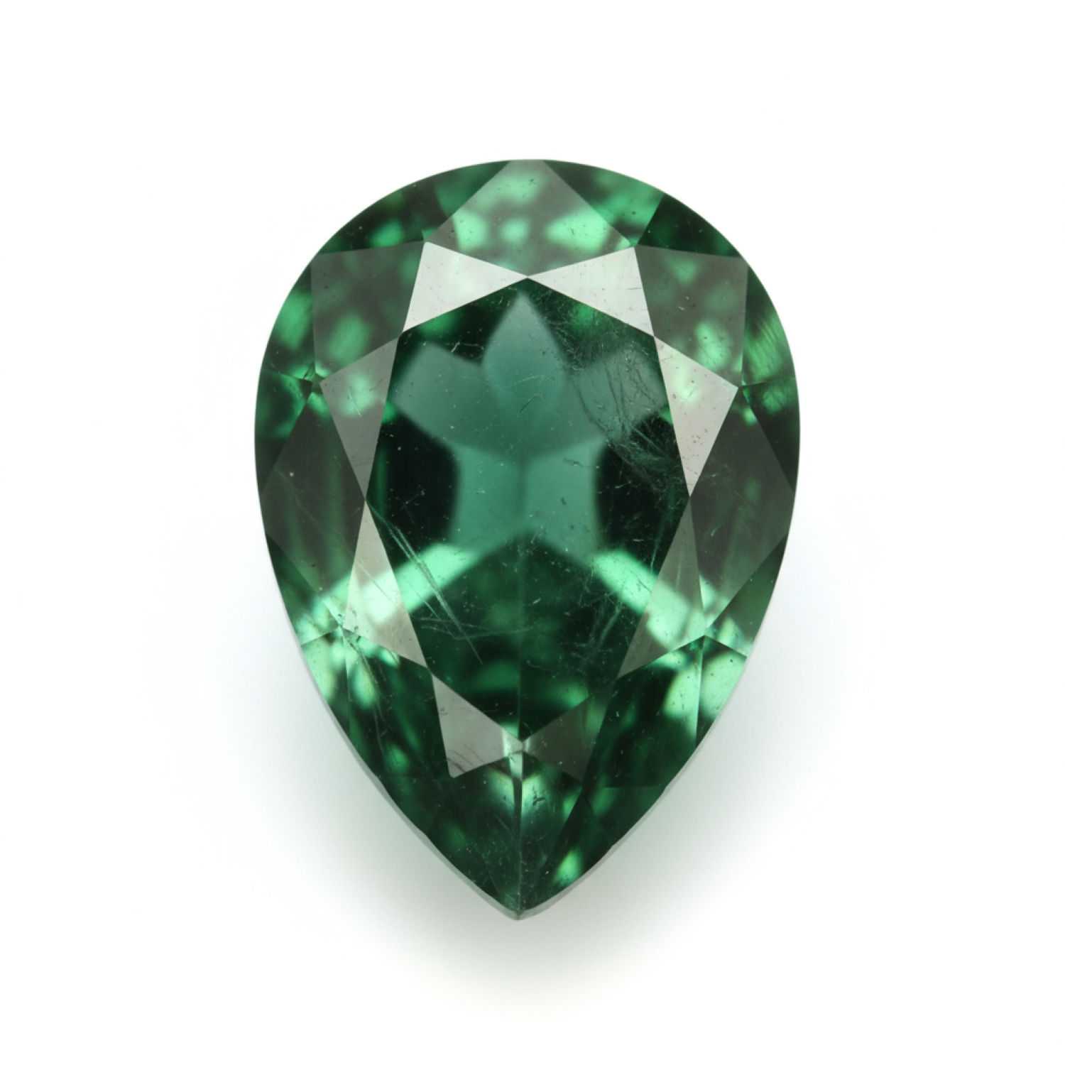 Emerald 1PC Tiny 5x7 MM Pear Faceted Green Natural Precious Gems Immagine secondaria del prodotto