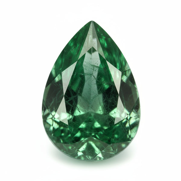 Emerald 1PC Small 7x9 MM Pear Faceted Green Pure Precious Loose Gemstones