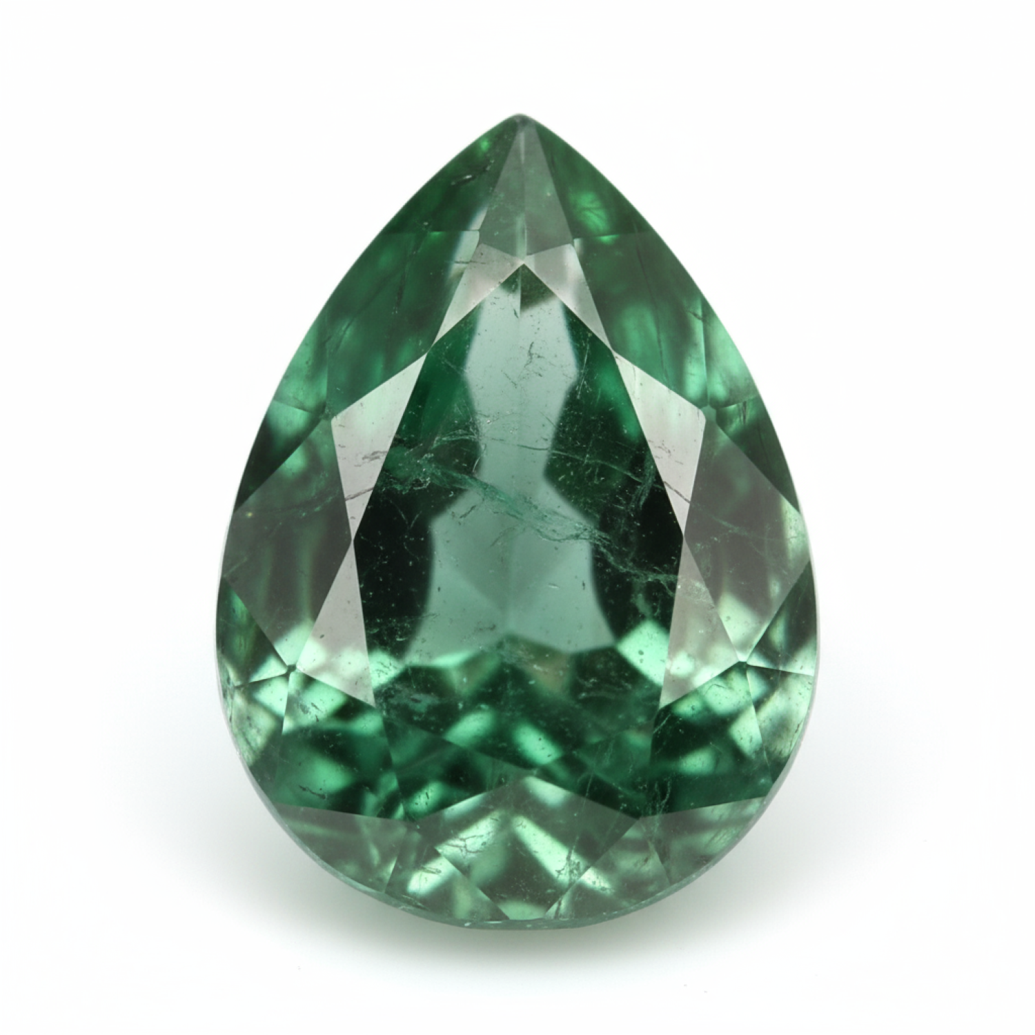 Emerald 1PC Large 8x12 MM Pear Faceted Green Polished Precious Loose Gemstones Immagine secondaria del prodotto
