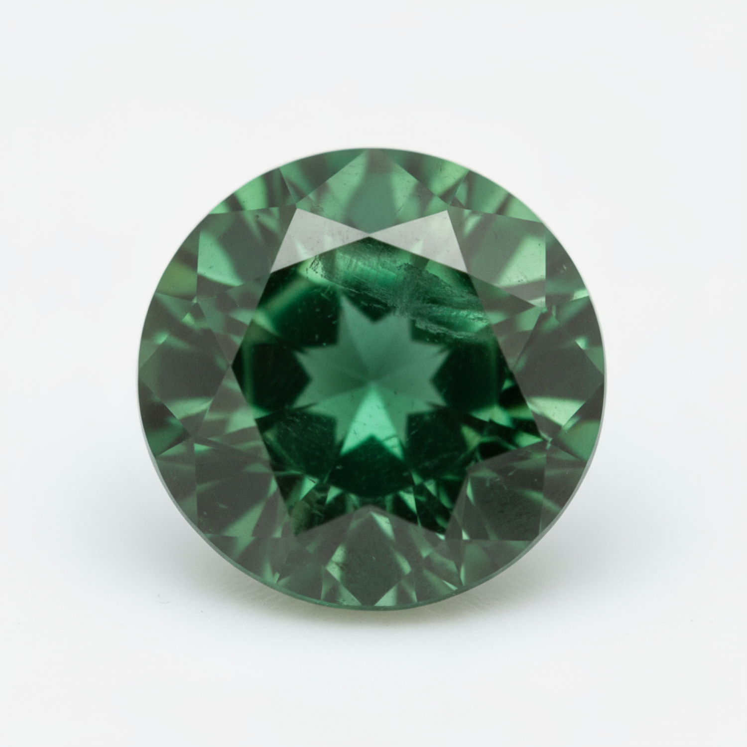 Emerald 1PC Large 10x10 MM Round Faceted Green Shine Precious Loose Gemstones Secundaire afbeelding