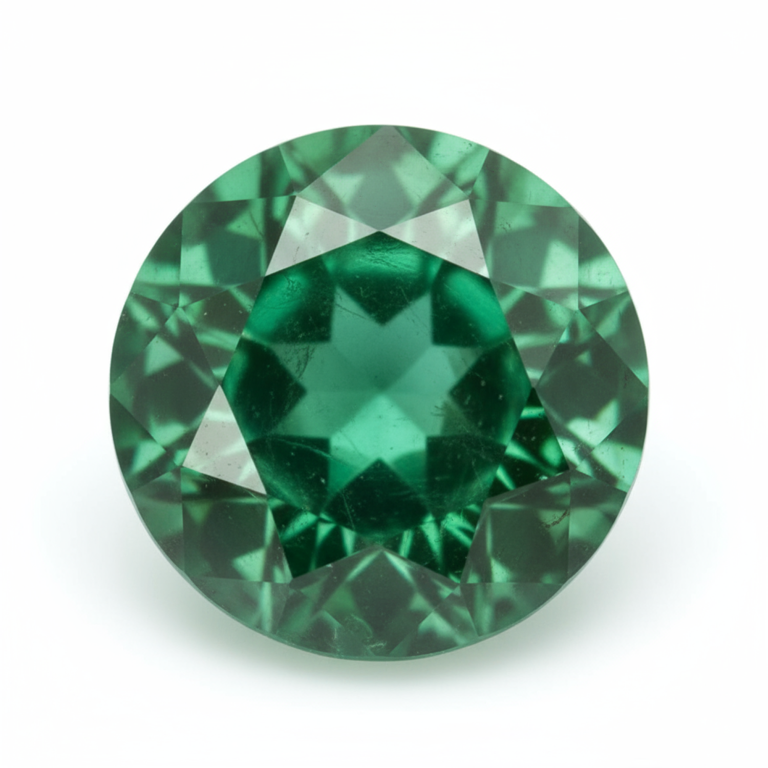 Emerald 1PC Large 12x12 MM Round Faceted Green High-Quality Precious Loose Gems Immagine principale del prodotto