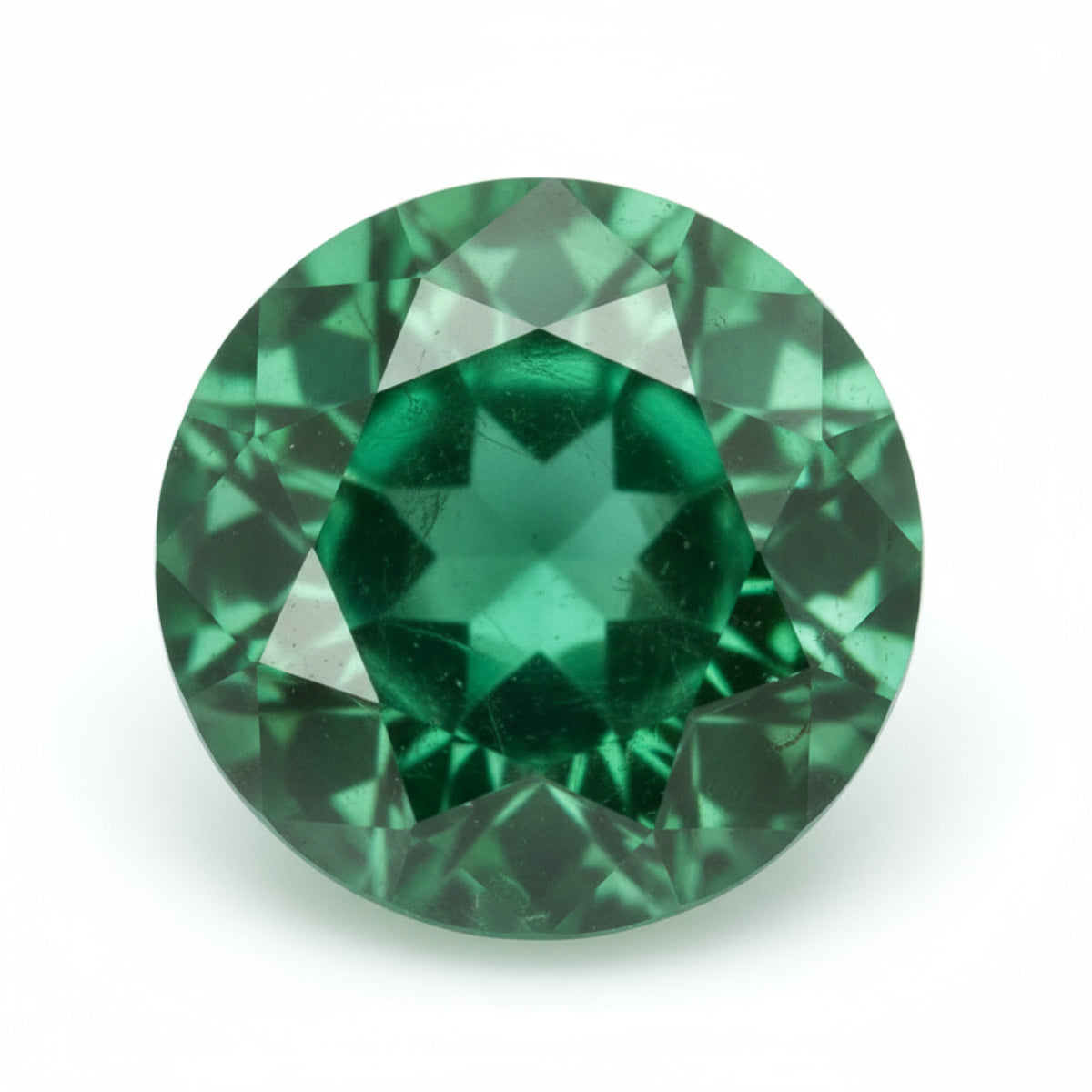 Emerald 1PC Large 12x12 MM Round Faceted Green High-Quality Precious Loose Gems