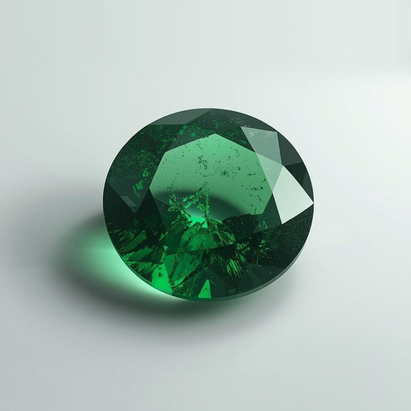 Emerald 1PC Large 12x12 MM Round Faceted Green High-Quality Precious Loose Gems