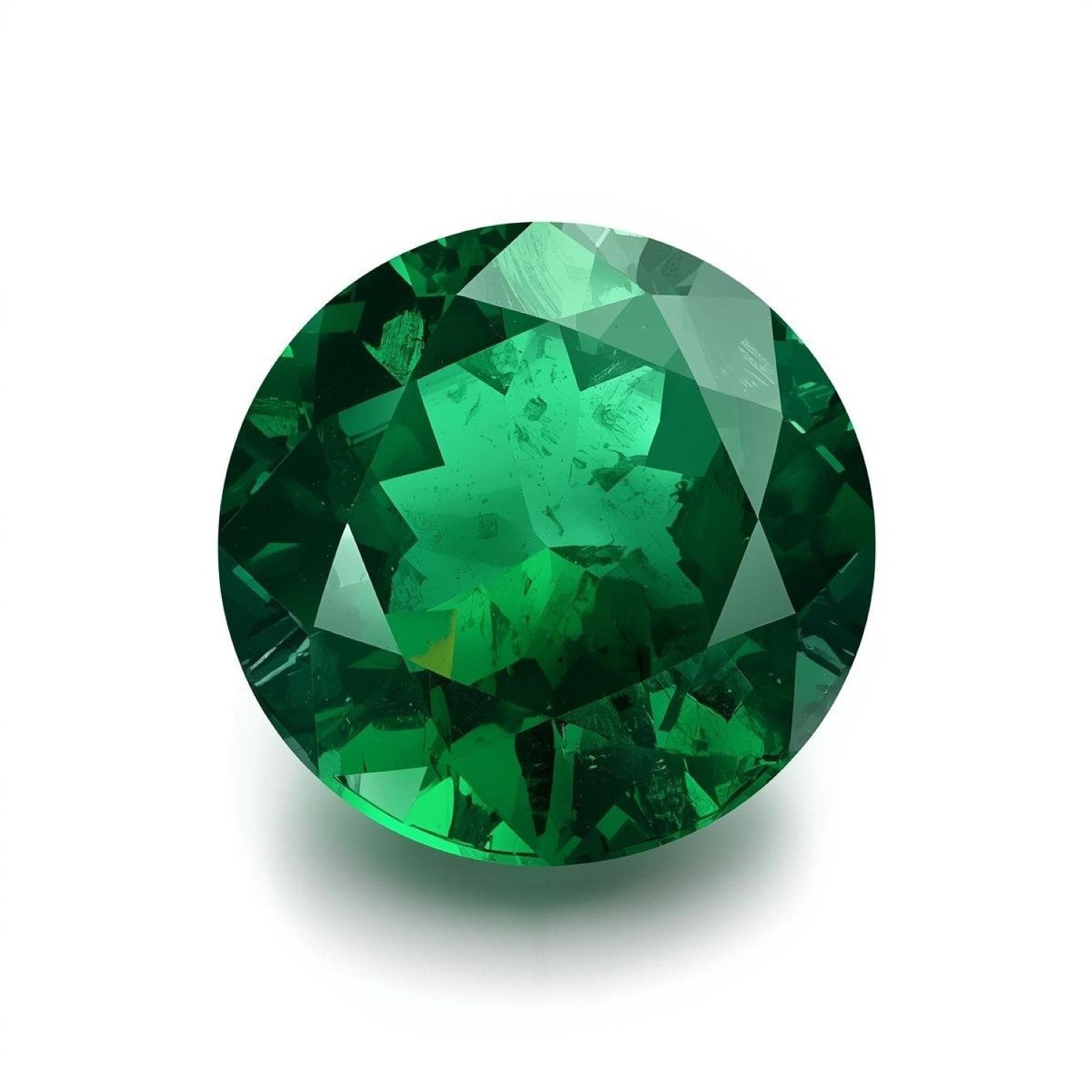 Emerald 10PC Tiny 4x4 MM Round Faceted Green Brilliant Precious Loose Gems Secondary image