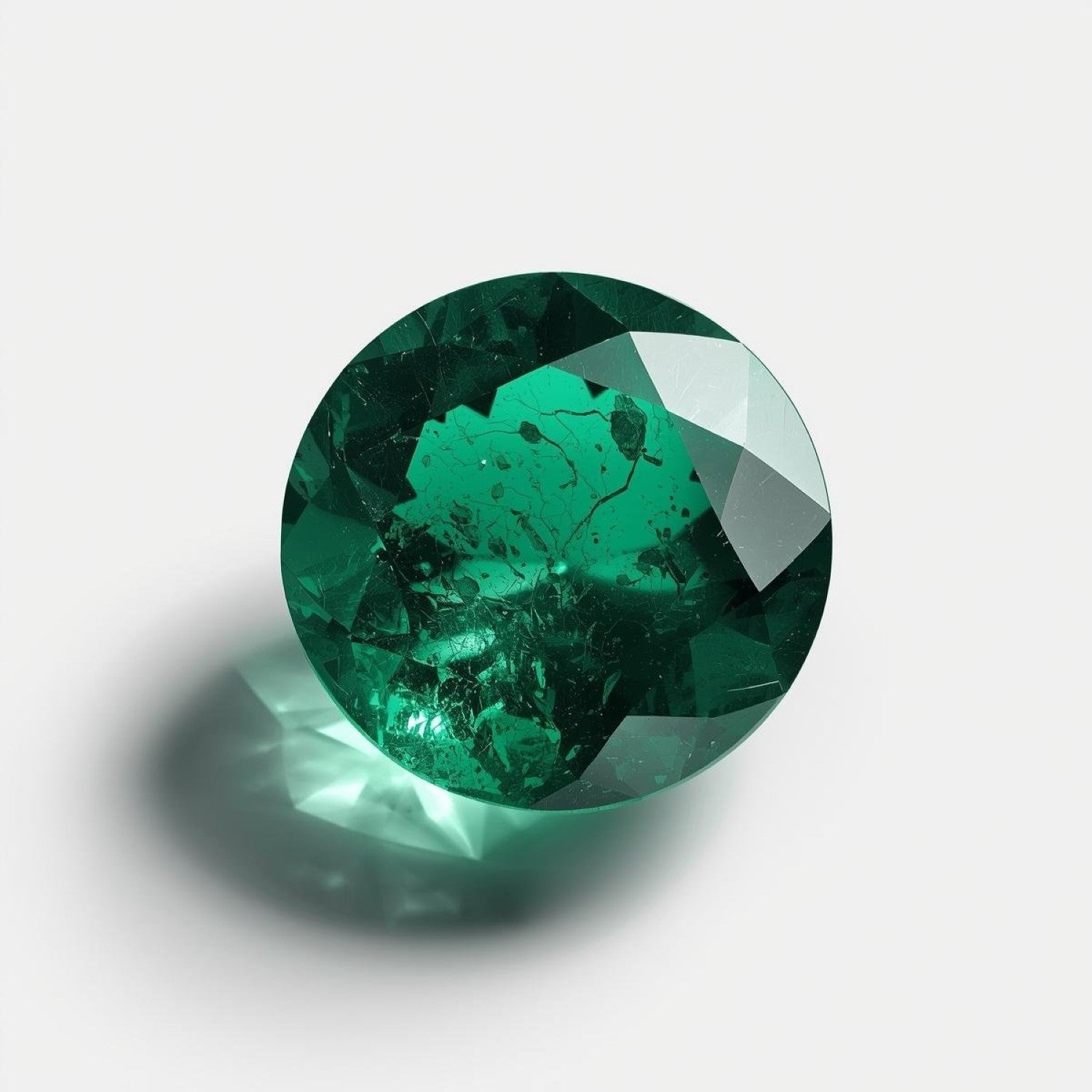Emerald 1PC Tiny 5x5 MM Round Faceted Green Sparkling Precious Loose Gemstone Immagine secondaria del prodotto