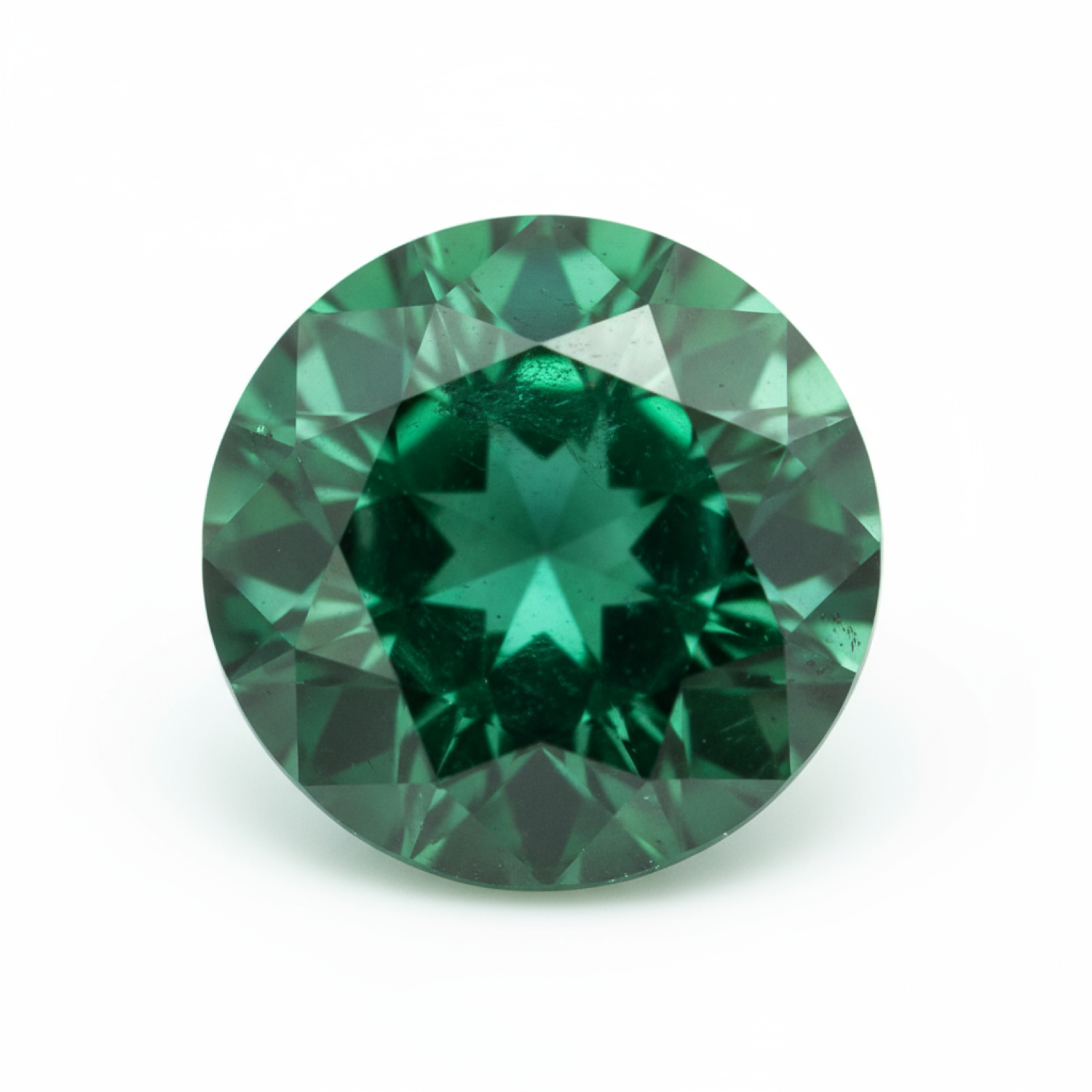 Emerald 1PC Tiny 6x6 MM Round Faceted Green Polished Precious Loose Gemstones Hoofdafbeelding