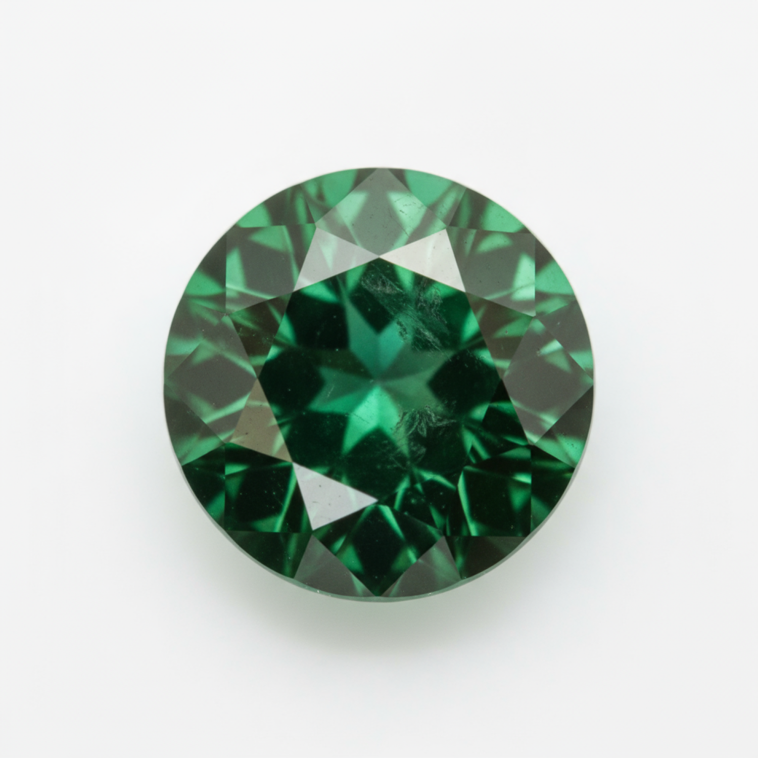 Emerald 1PC Small 7x7 MM Round Faceted Green Splendid Precious Gems Sekundär produktbild