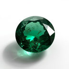 Emerald 1PC Small 8x8 MM Round Faceted Green Luster Precious Loose Gems