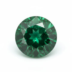 Emerald 1PC Medium 9x9 MM Round Faceted Green Lustrous Precious Loose Gemstone