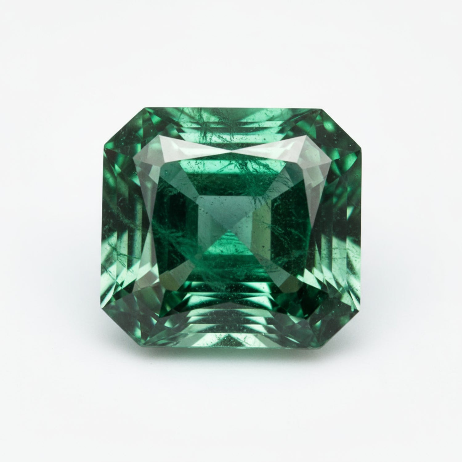 Emerald 1PC Large 11x11 MM Square Faceted Green Fine Precious Gems