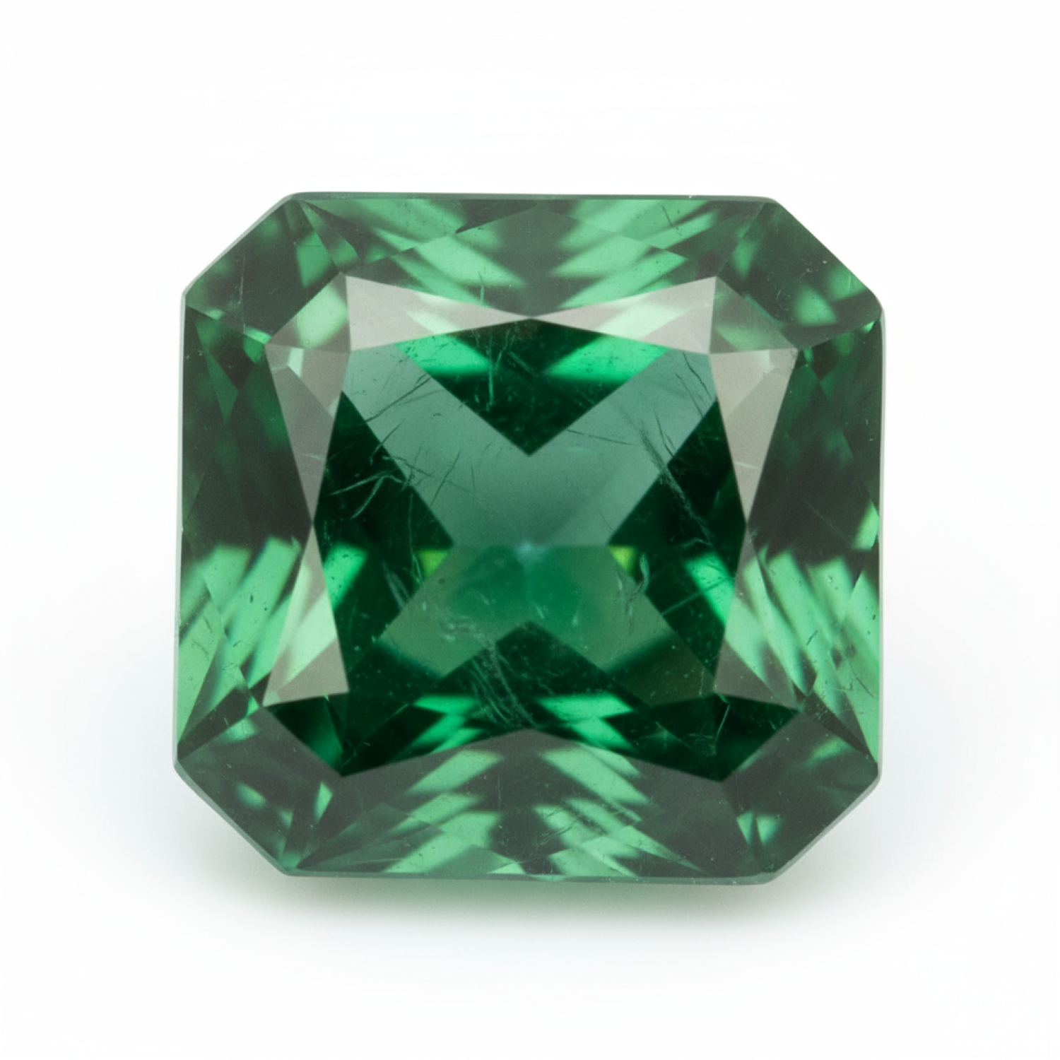 Emerald 1PC Large 12x12 MM Square Faceted Green High-Quality Precious Loose Gems Immagine principale del prodotto