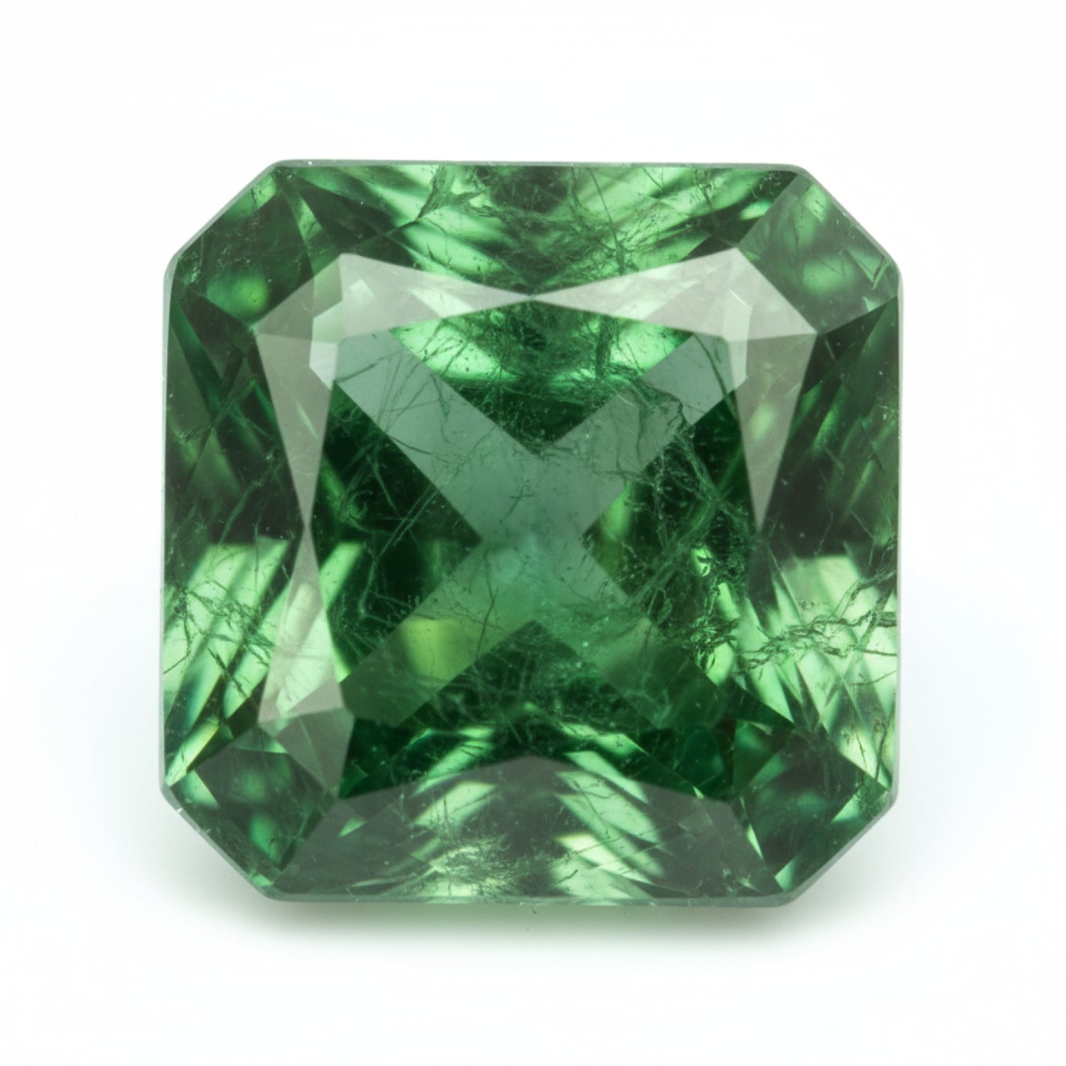 Emerald 1PC Chunky 13x13 MM Square Faceted Green Natural Precious Loose Gemstone