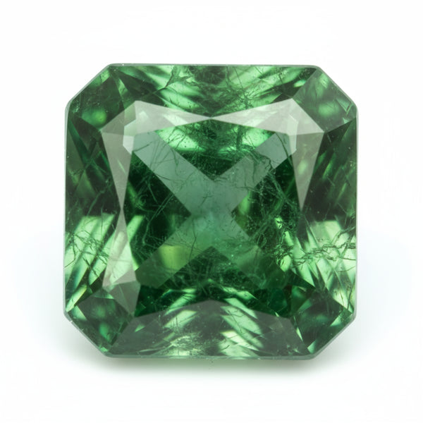 Emerald 1PC Chunky 13x13 MM Square Faceted Green Natural Precious Loose Gemstone