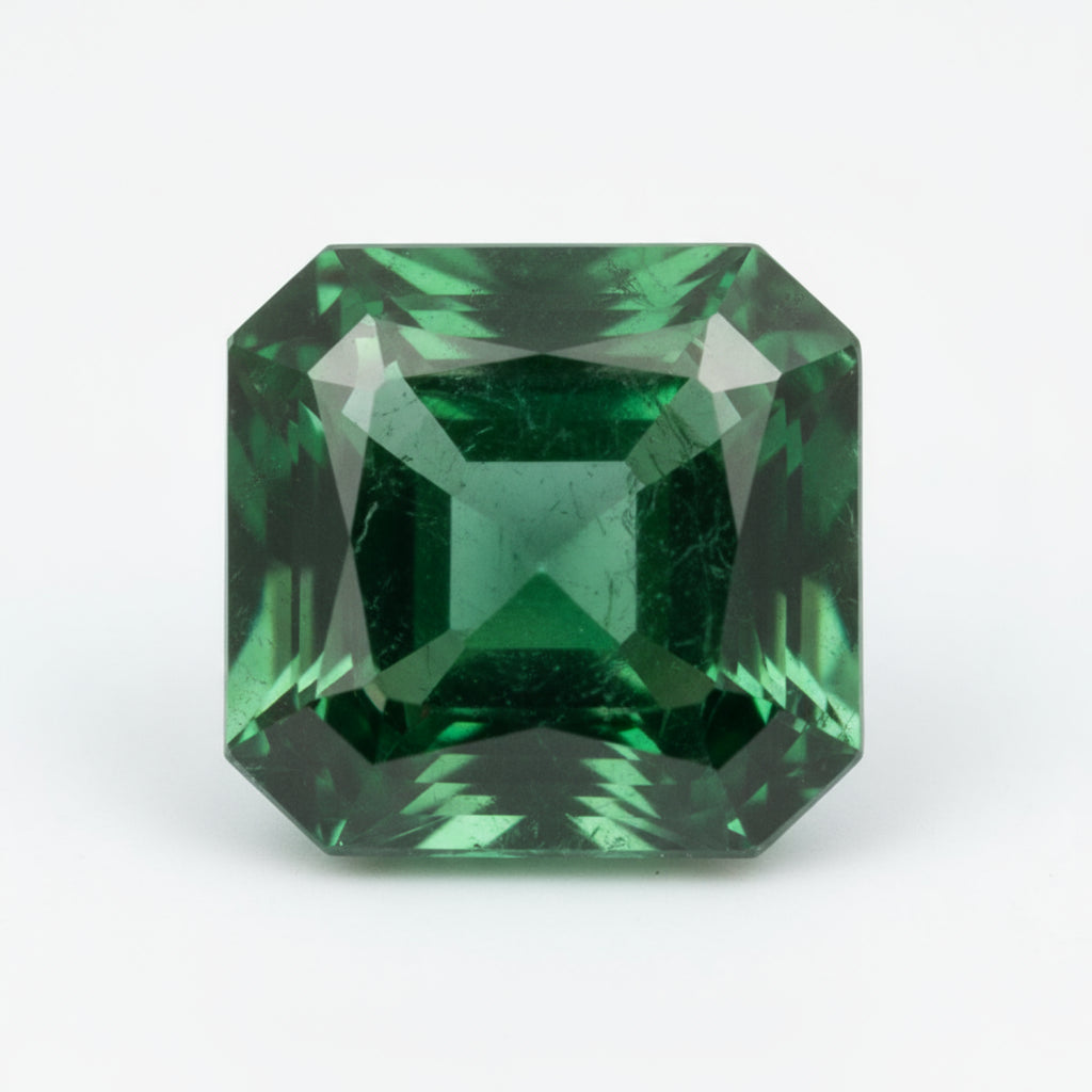 Emerald 1PC Chunky 16x16 MM Square Faceted Green Pure Precious Loose Gems