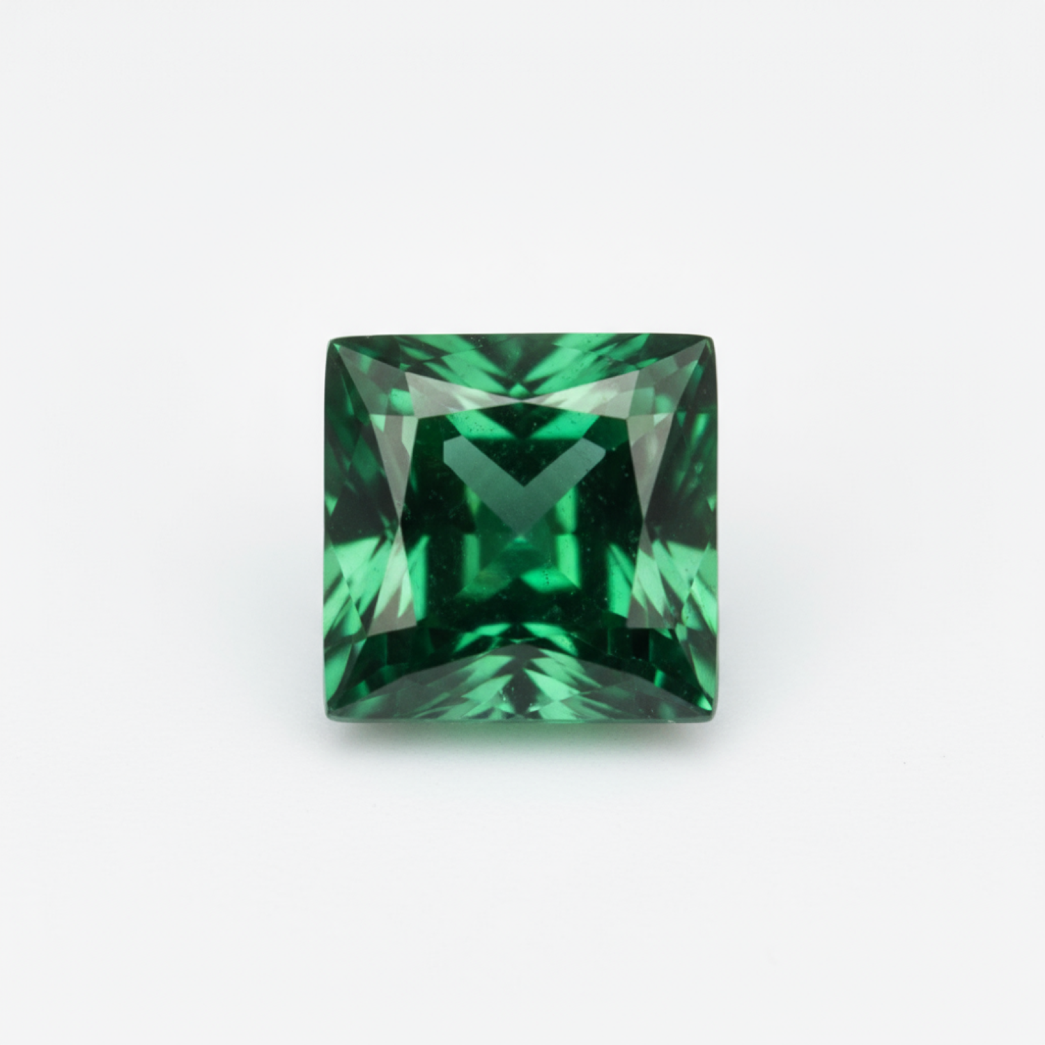 Emerald 10PC Tiny 4x4 MM Square Faceted Green Brilliant Precious Loose Gems Главное изображение товара