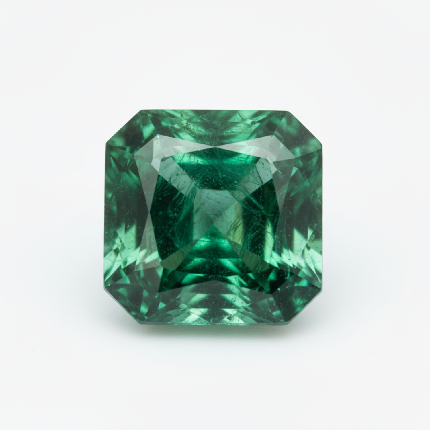 Emerald 1PC Tiny 5x5 MM Square Faceted Green Sparkling Precious Loose Gemstone Immagine secondaria del prodotto