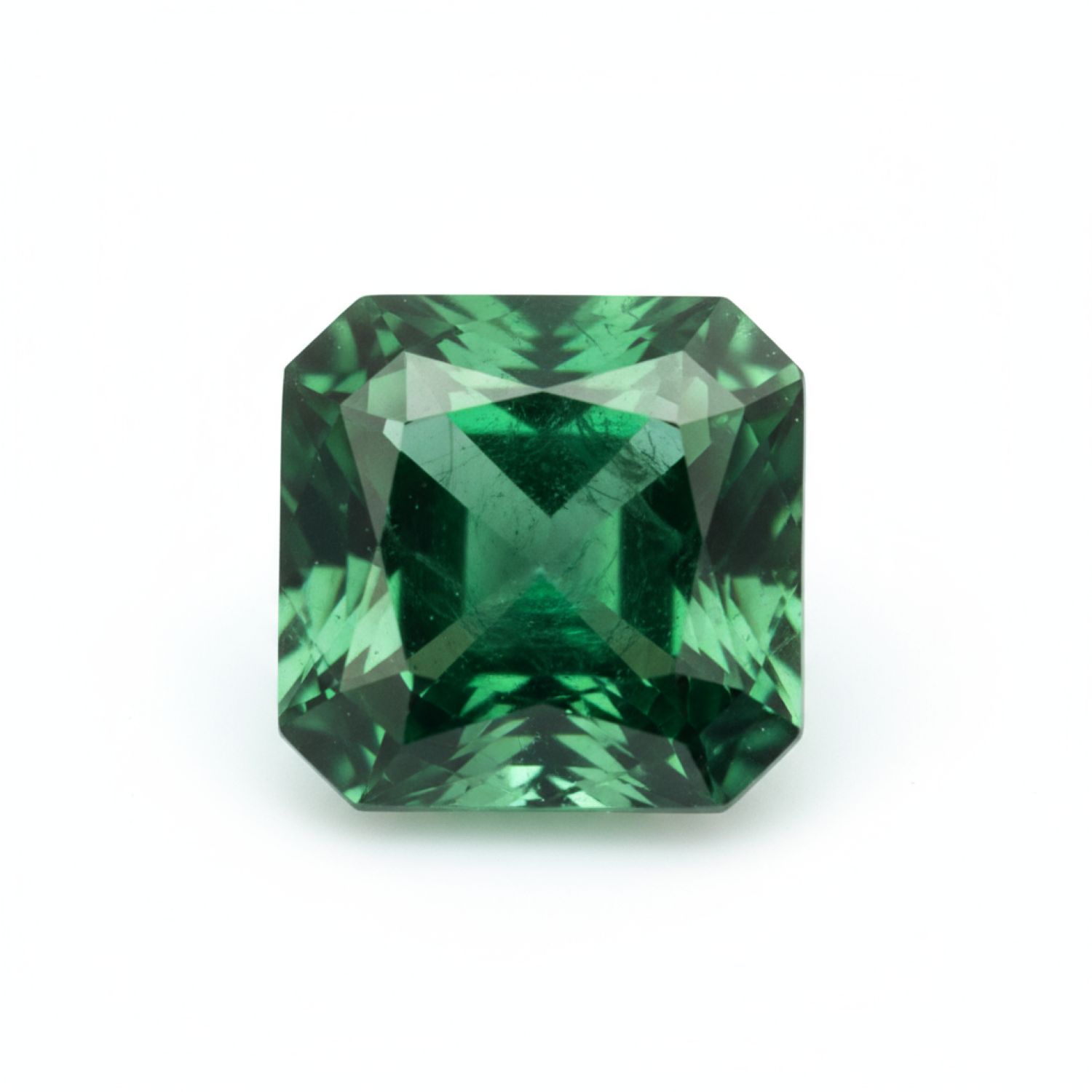Emerald 1PC Tiny 6x6 MM Square Faceted Green Polished Precious Loose Gemstones Hoofdafbeelding