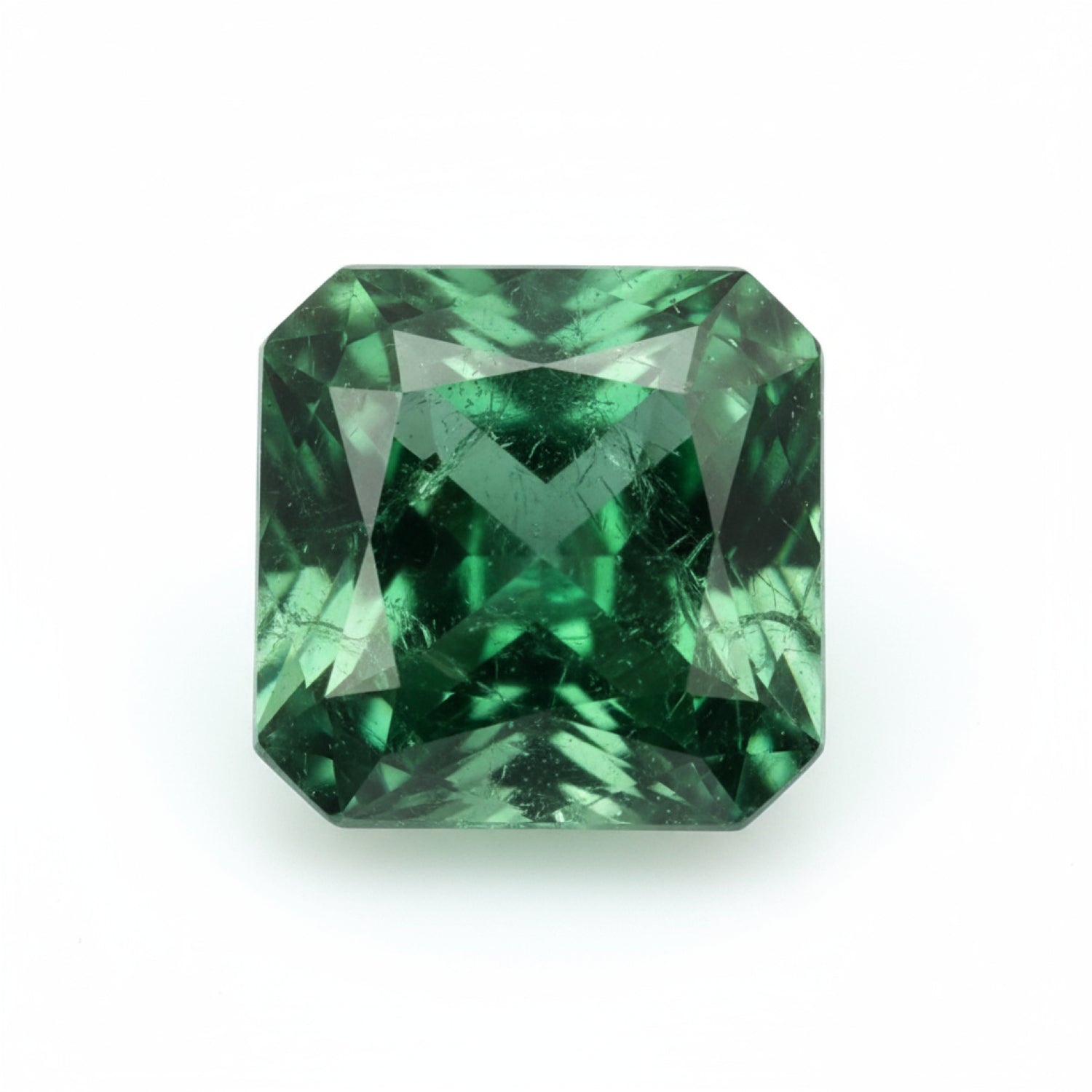 Emerald 1PC Small 7x7 MM Square Faceted Green Splendid Precious Gems