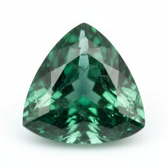 Emerald 1PC Large 10x10 MM Triangle Faceted Green Shine Precious Loose Gemstones
