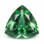 Emerald 1PC Large 10x10 MM Triangle Faceted Green Shine Precious Loose Gemstones