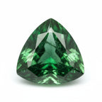 Emerald 1PC Chunky 15x15 MM Triangle Faceted Green Superior Precious Gems