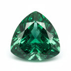 Emerald 1PC Chunky 16x16 MM Triangle Faceted Green Pure Precious Loose Gems
