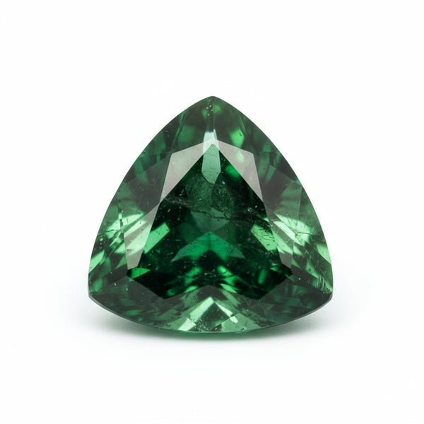 Emerald 10PC Tiny 3x3 MM Triangle Faceted Green Fiery Precious Gems
