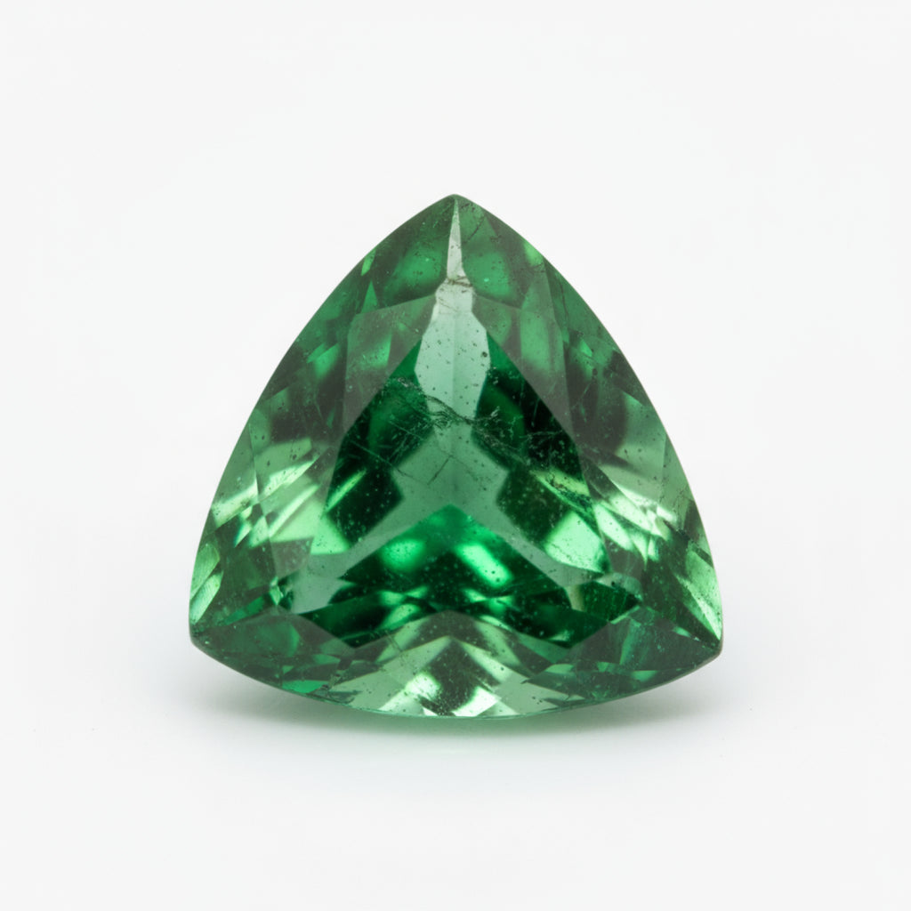 Emerald 10PC Tiny 4x4 MM Triangle Faceted Green Brilliant Precious Loose Gems