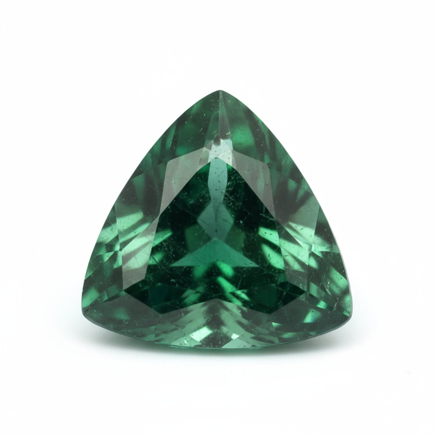 Emerald 1PC Tiny 5x5 MM Triangle Faceted Green Sparkling Precious Loose Gemstone